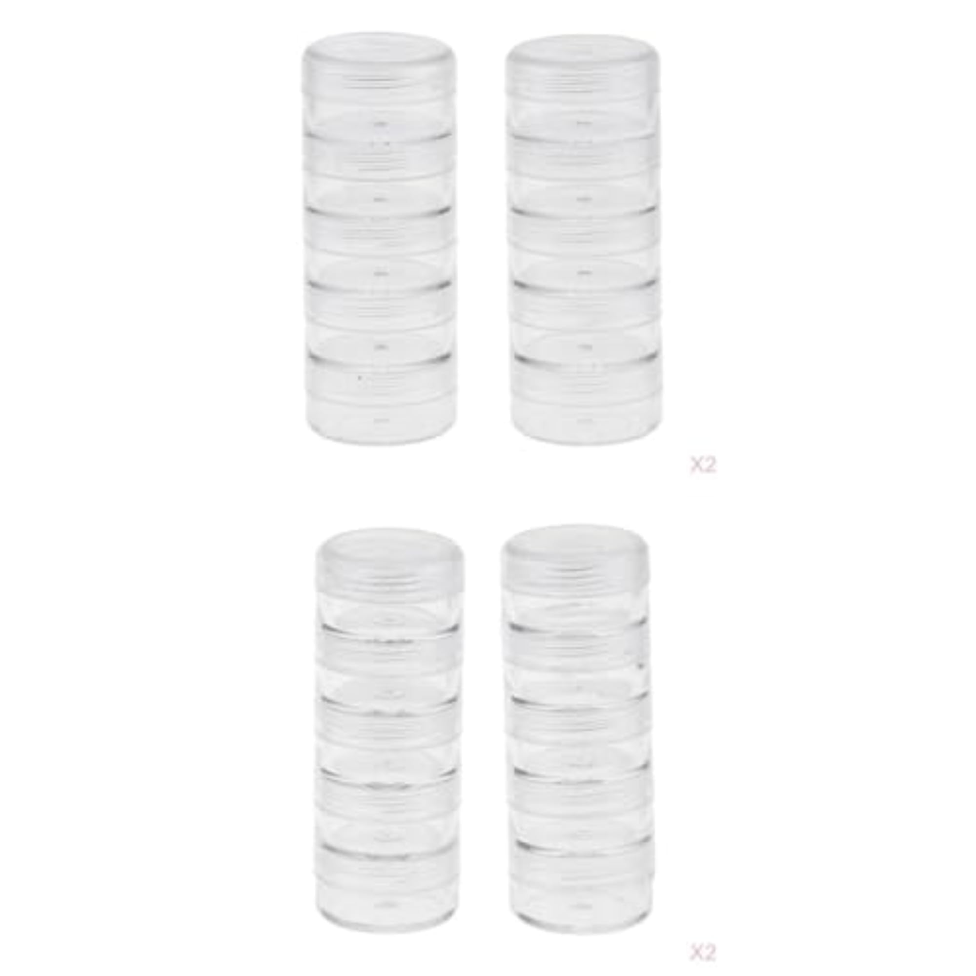8 Set Stackable Interlocking Screw Containers Storage Box